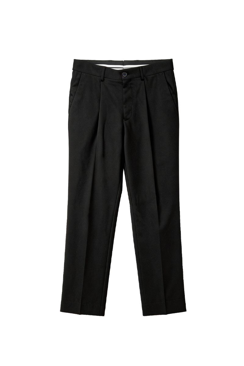THEODORE Black Turn-Up Trousers, view 2 of 8