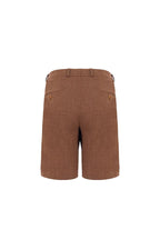 THEODORE Coffee Wool Shorts, view 2 of 5