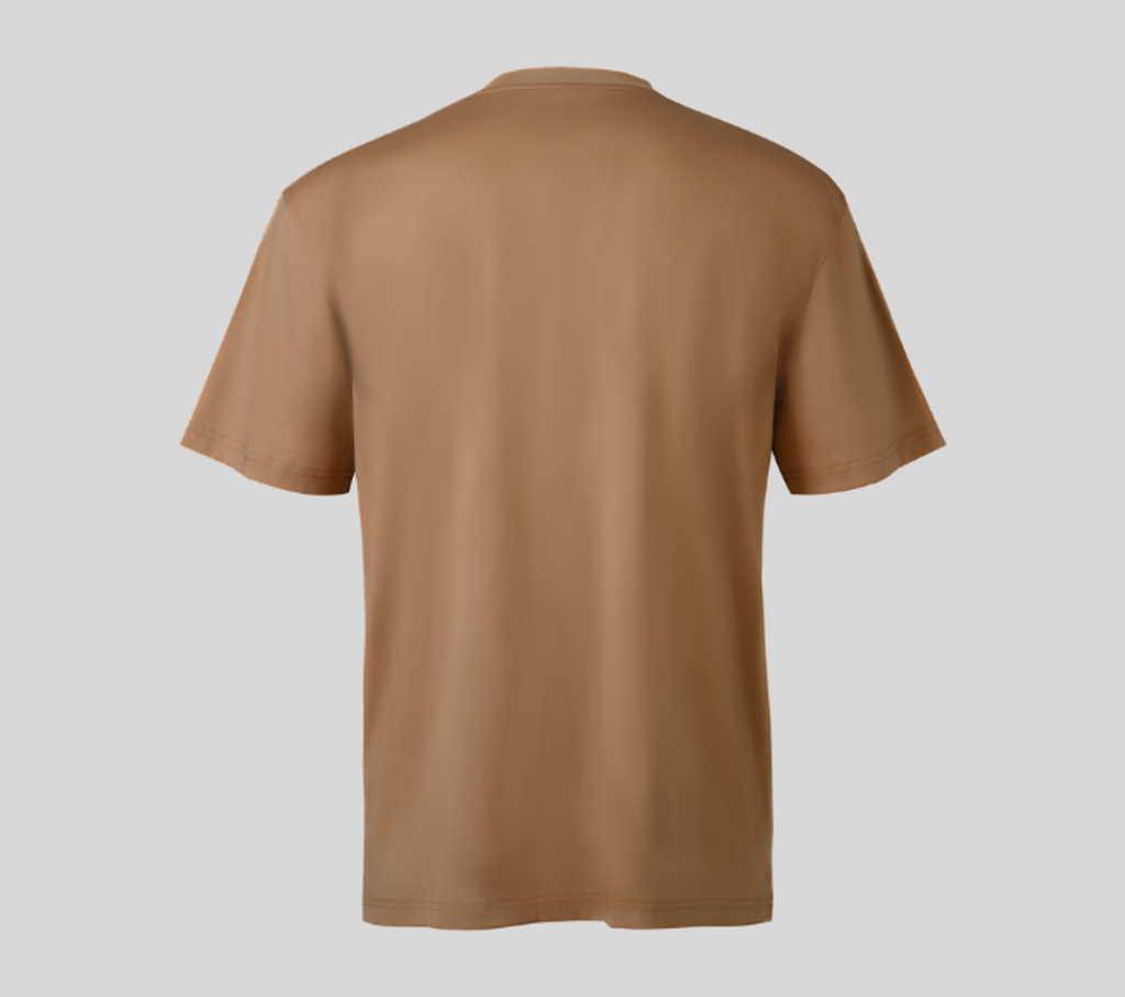THEODORE Coffee Cotton T-Shirt, view 3 of 7