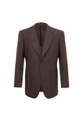 THEODORE Coffee Herringbone Wool Jacket, view 1 of 2