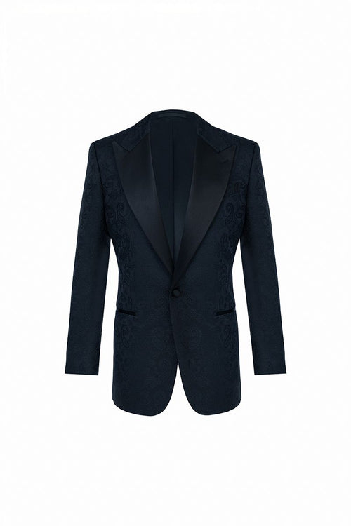 THEODORE Black Jacquard Polyester Jacket, view 1 of 3