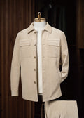 Sandalwood Cream Corduroy Sport Jacket displayed on a tailor's dummy