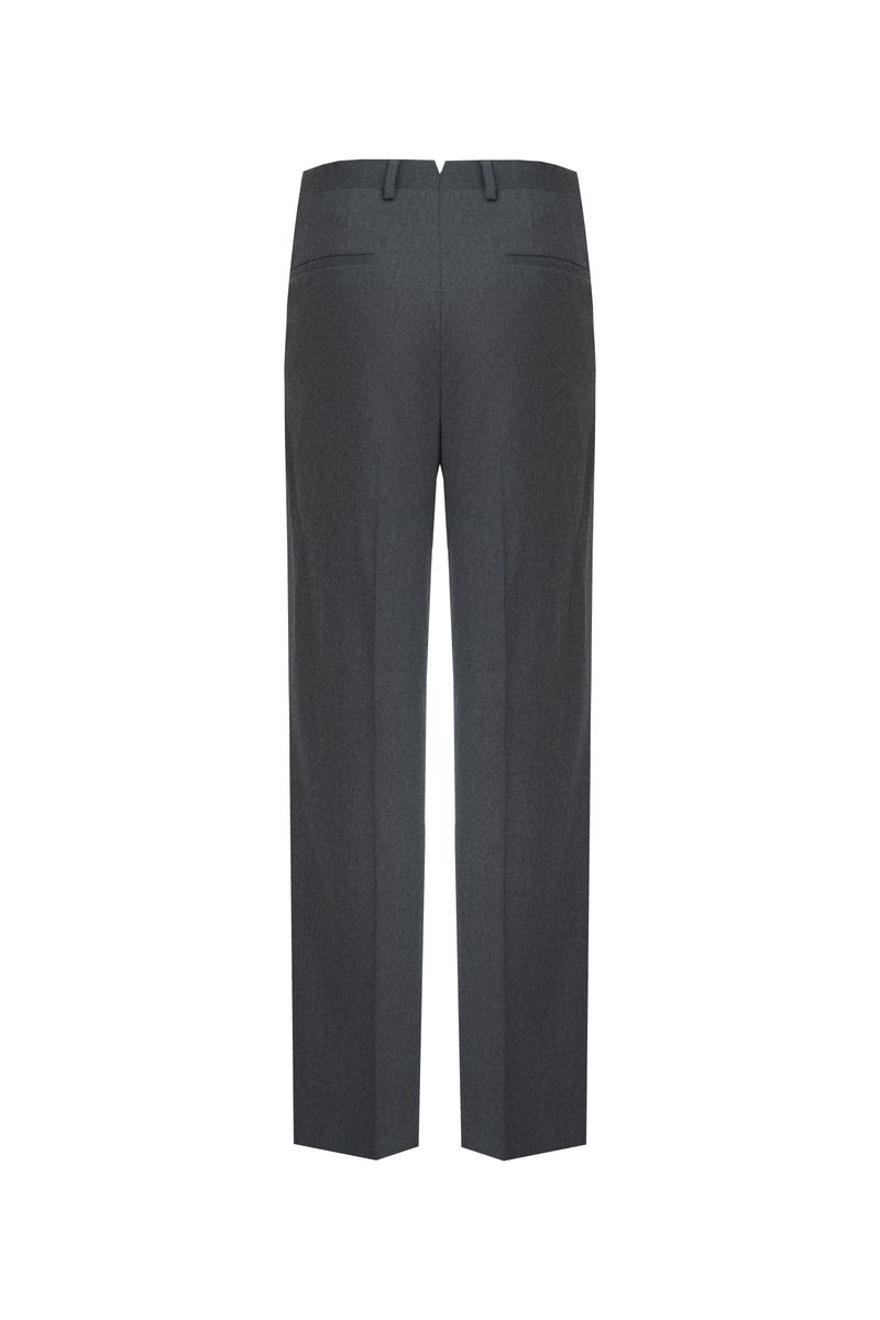 THEODORE Grey Single-Pleat Wool Trousers, view 3 of 8