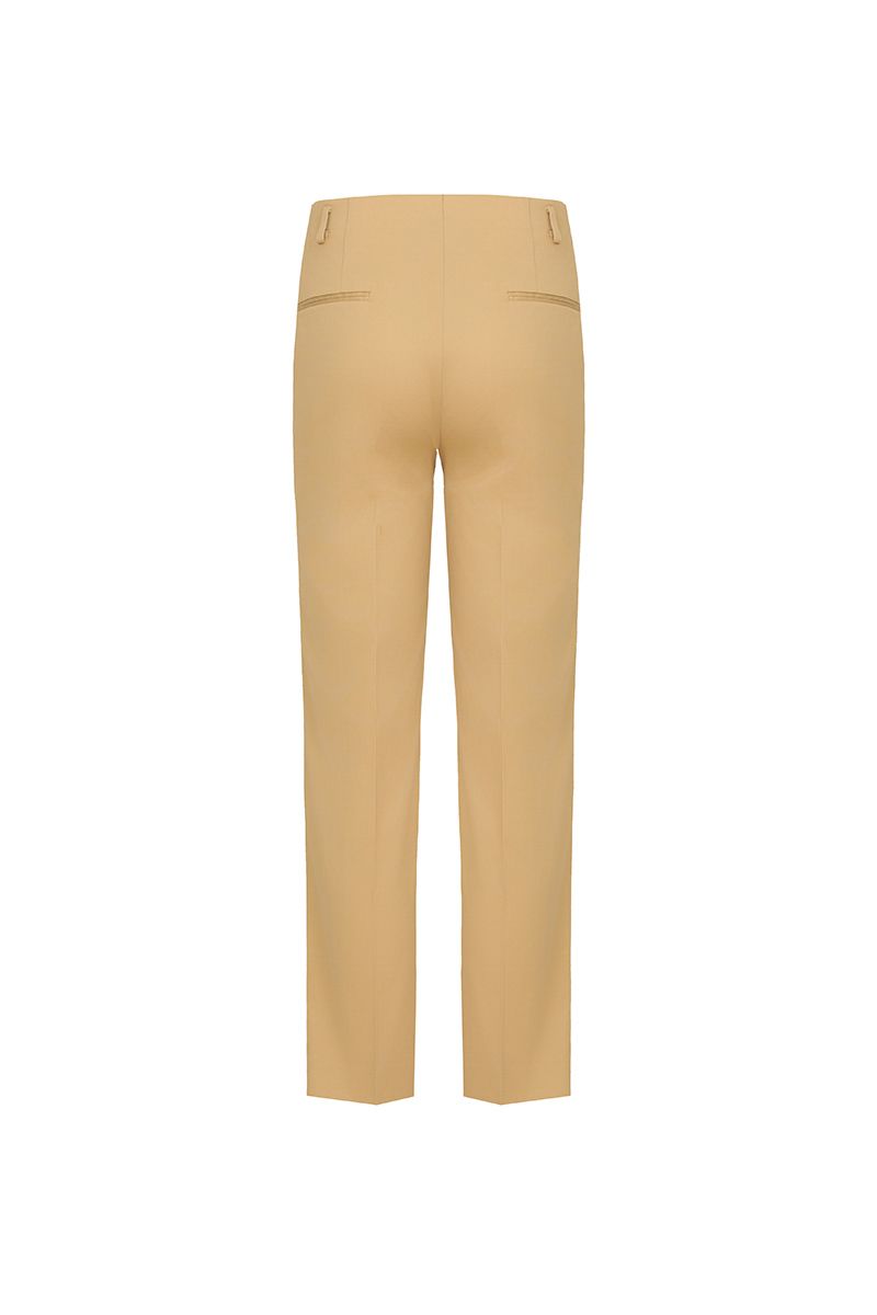 THEODORE Khaki Cotton Trousers, view 2 of 2