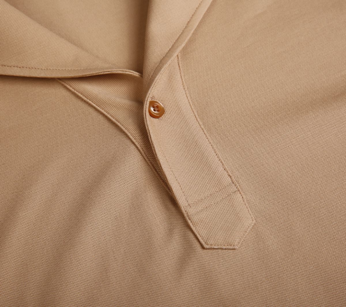 THEODORE The Arcachon Khaki One-Button Polo, view 3 of 4