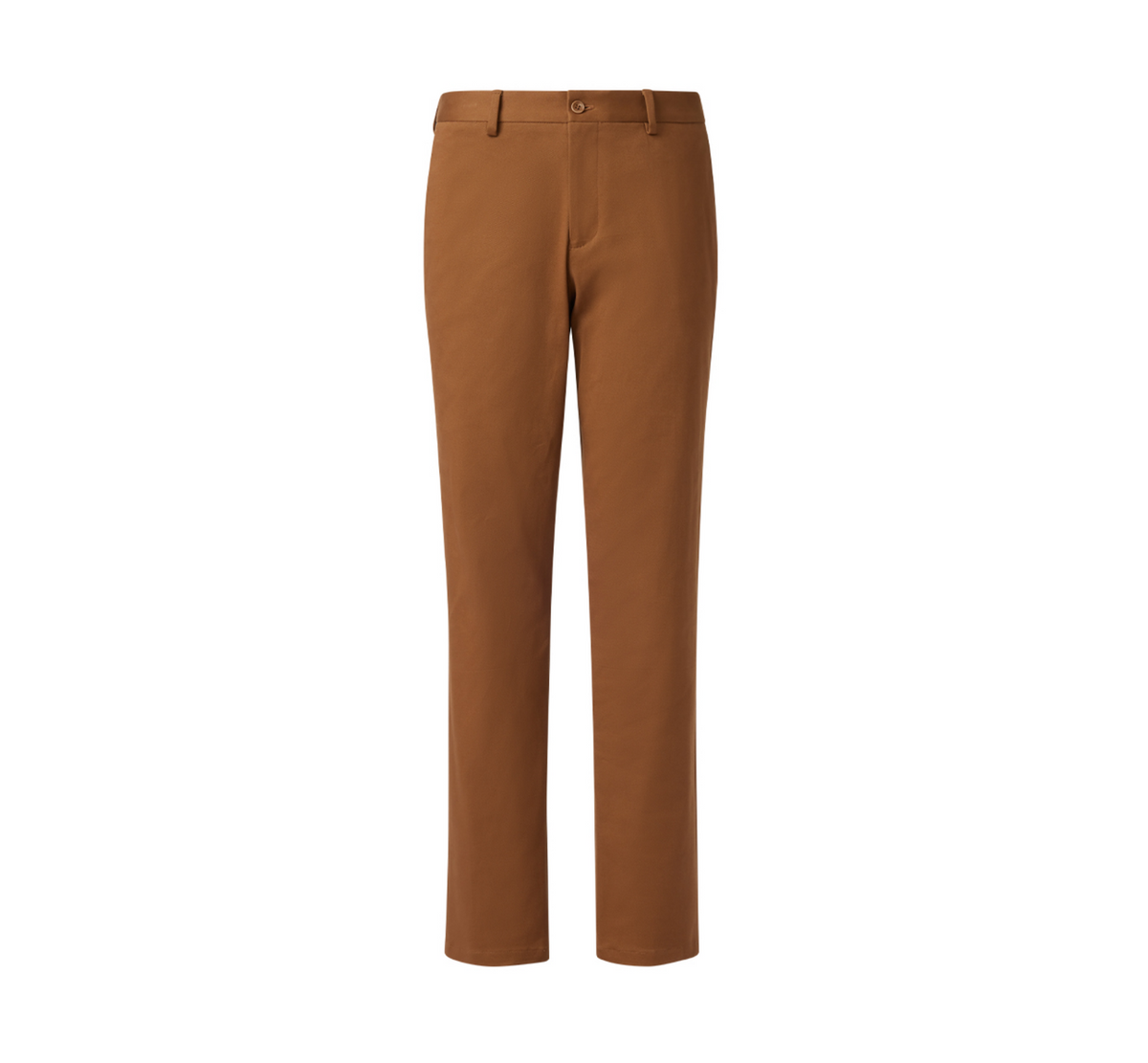 THEODORE Camel Cotton Trousers, view 2 of 3