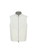 THEODORE White Wool Gilet, view 1 of 5