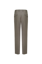THEODORE Taupe Single-Pleat Wool Trousers, view 3 of 8