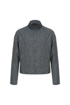 THEODORE Grey Striped Wool Casual Jacket, view 1 of 3
