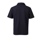 THEODORE The Bandol Navy Cotton Pocket Polo, view 3 of 7