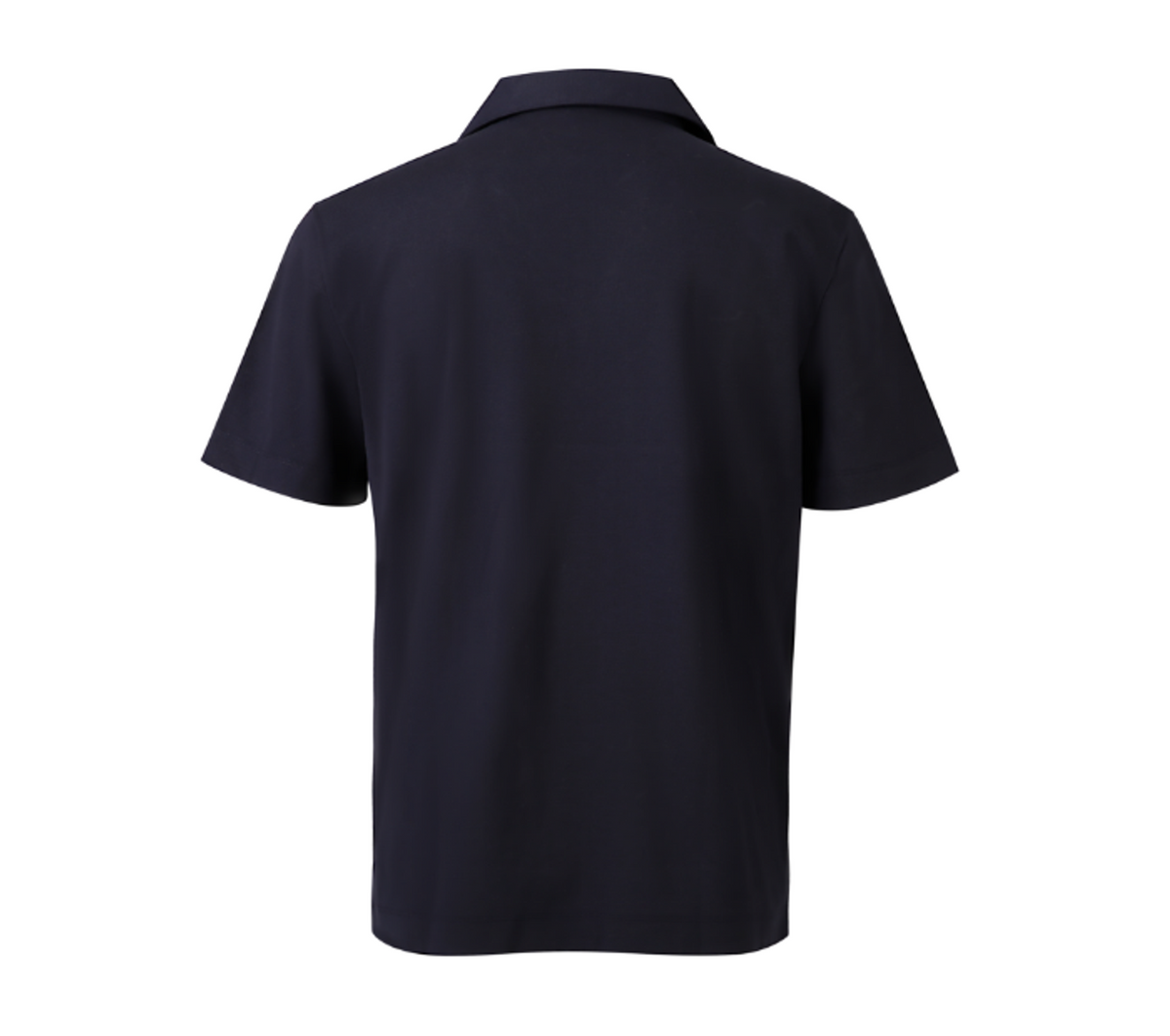 THEODORE The Bandol Navy Cotton Pocket Polo, view 3 of 7