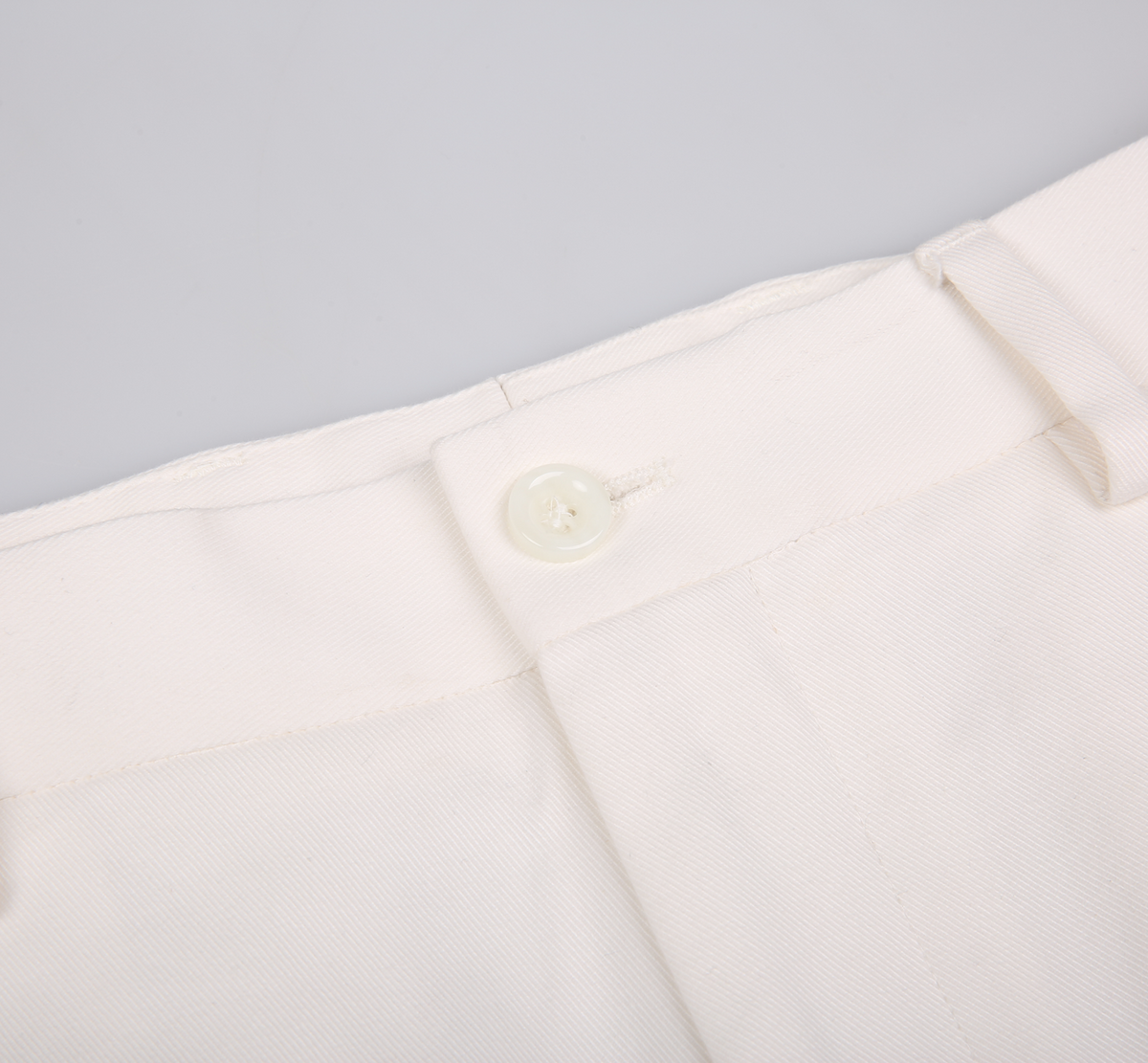THEODORE White Cotton Trousers, view 4 of 6
