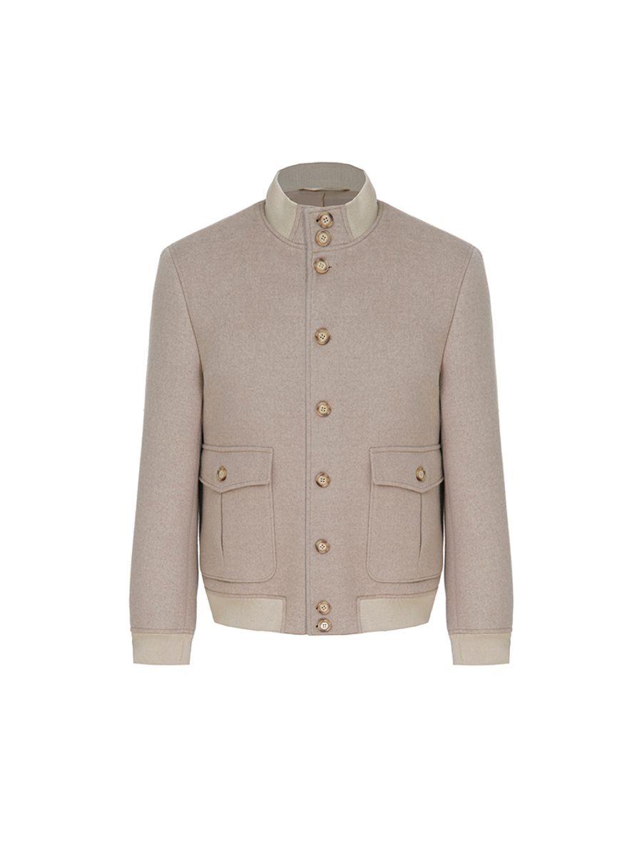 THEODORE Coffee Wool Casual Jacket, view 1 of 2
