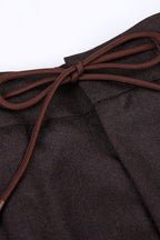 THEODORE Brown Wool Trousers, view 3 of 4