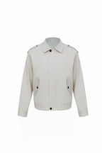 THEODORE Ivory Cotton Casual Jacket, view 1 of 4