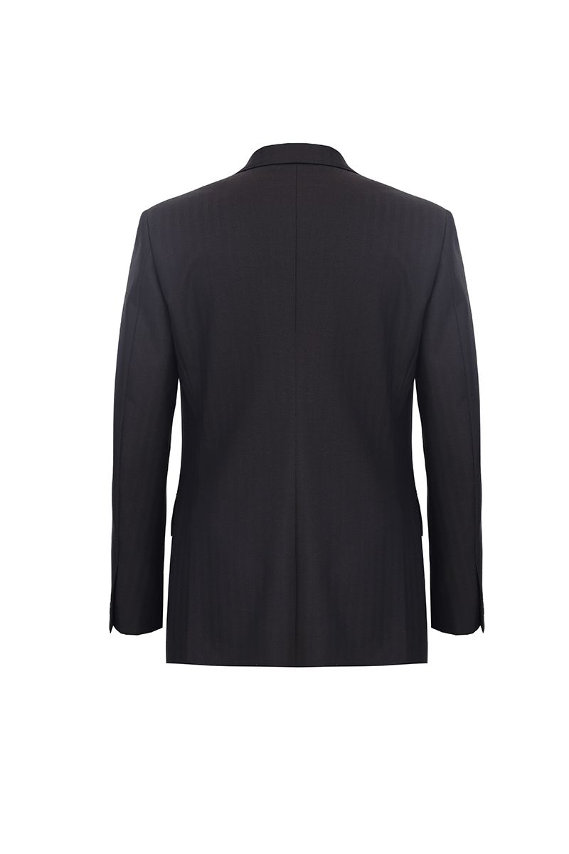 THEODORE Brown Striped Wool Jacket, view 2 of 2