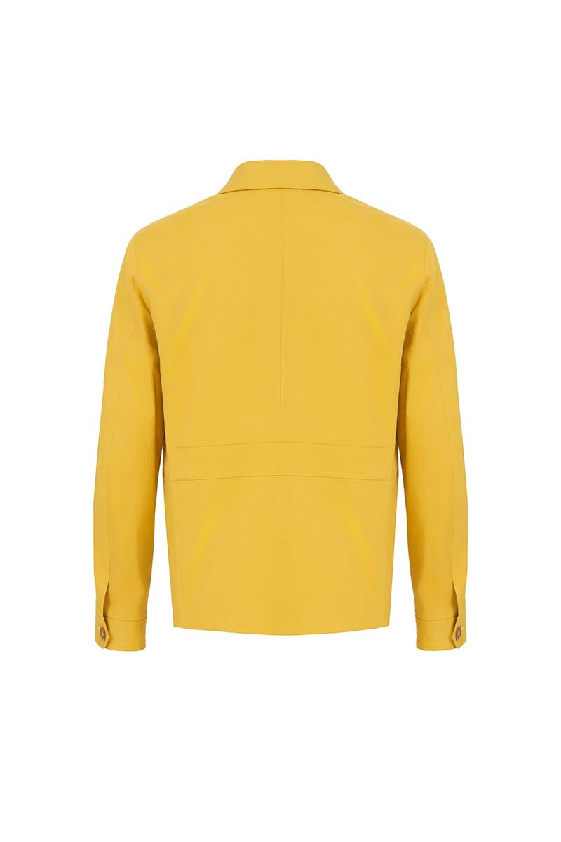 THEODORE Yellow Cotton Jacket, view 2 of 2
