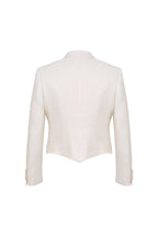 THEODORE White Jacquard Polyester Jacket, view 2 of 2