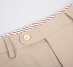 THEODORE Khaki Cotton Trousers, view 4 of 6