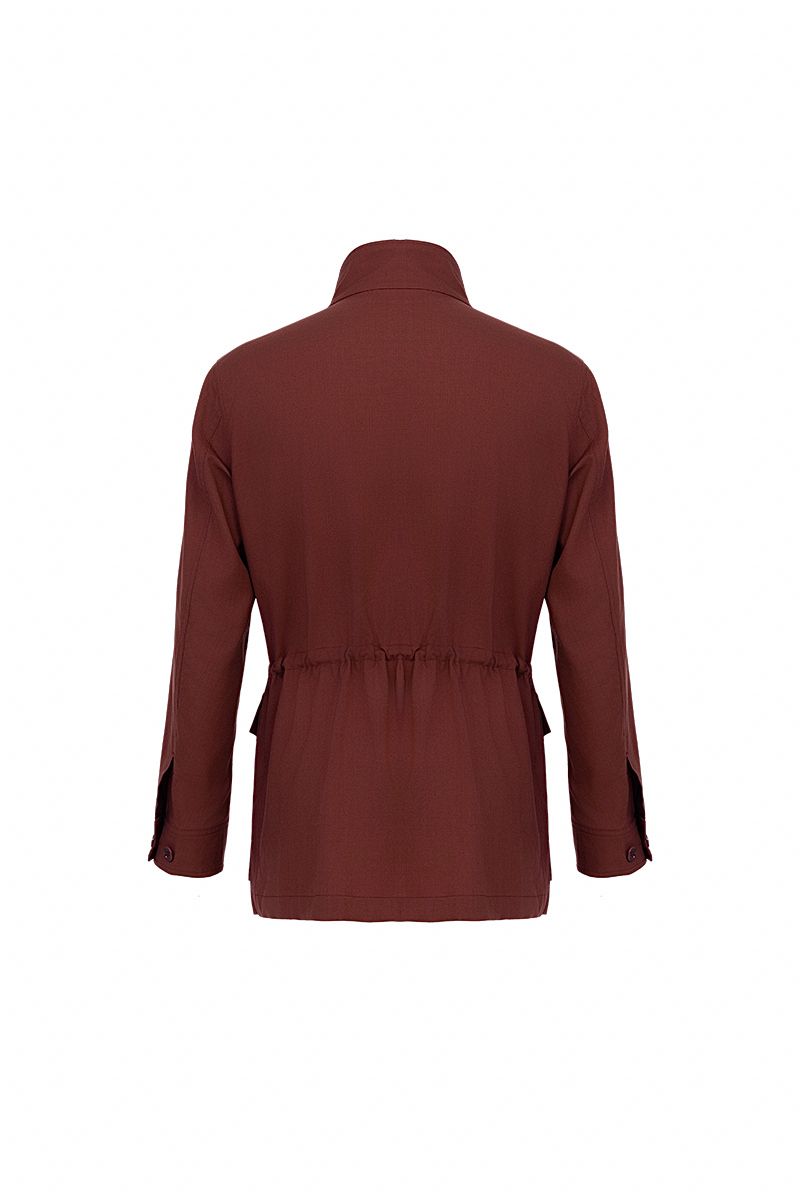 THEODORE Orange Wool Jacket, view 2 of 5