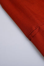 THEODORE Orange Cotton Shirt, view 3 of 6