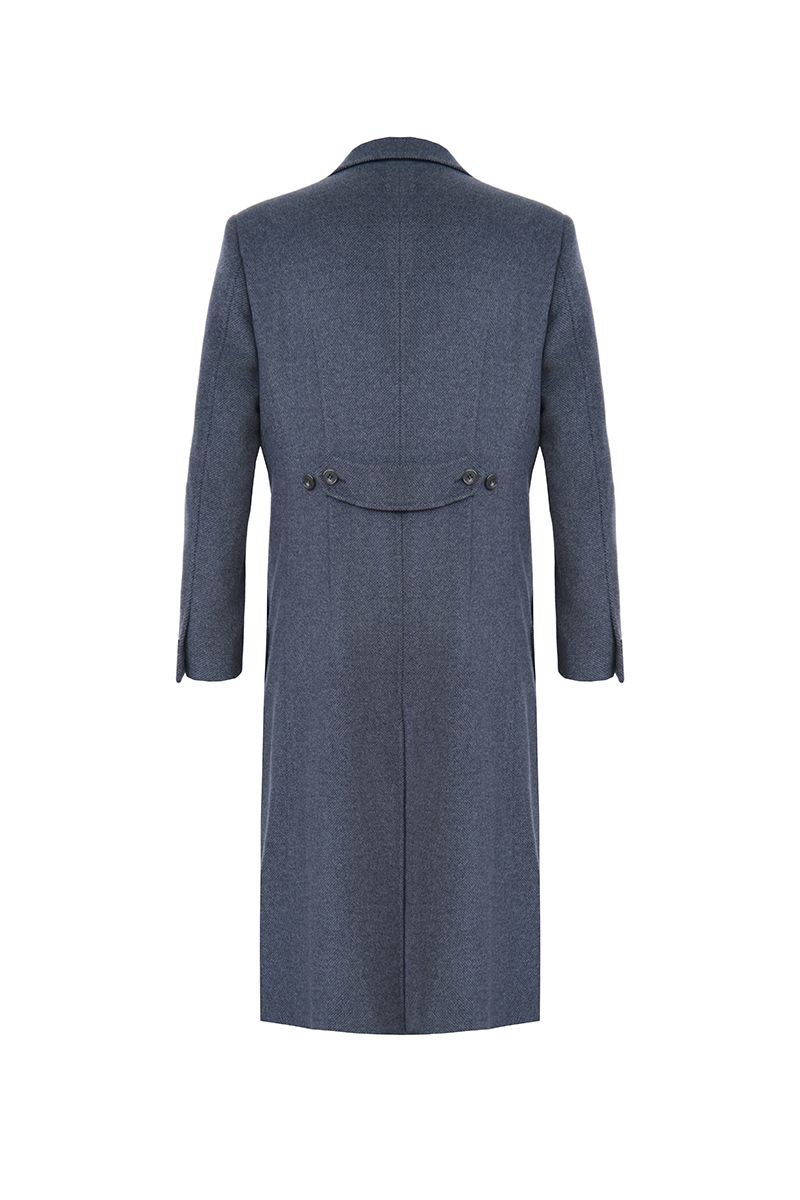 THEODORE Grey Wool Overcoat, view 2 of 5