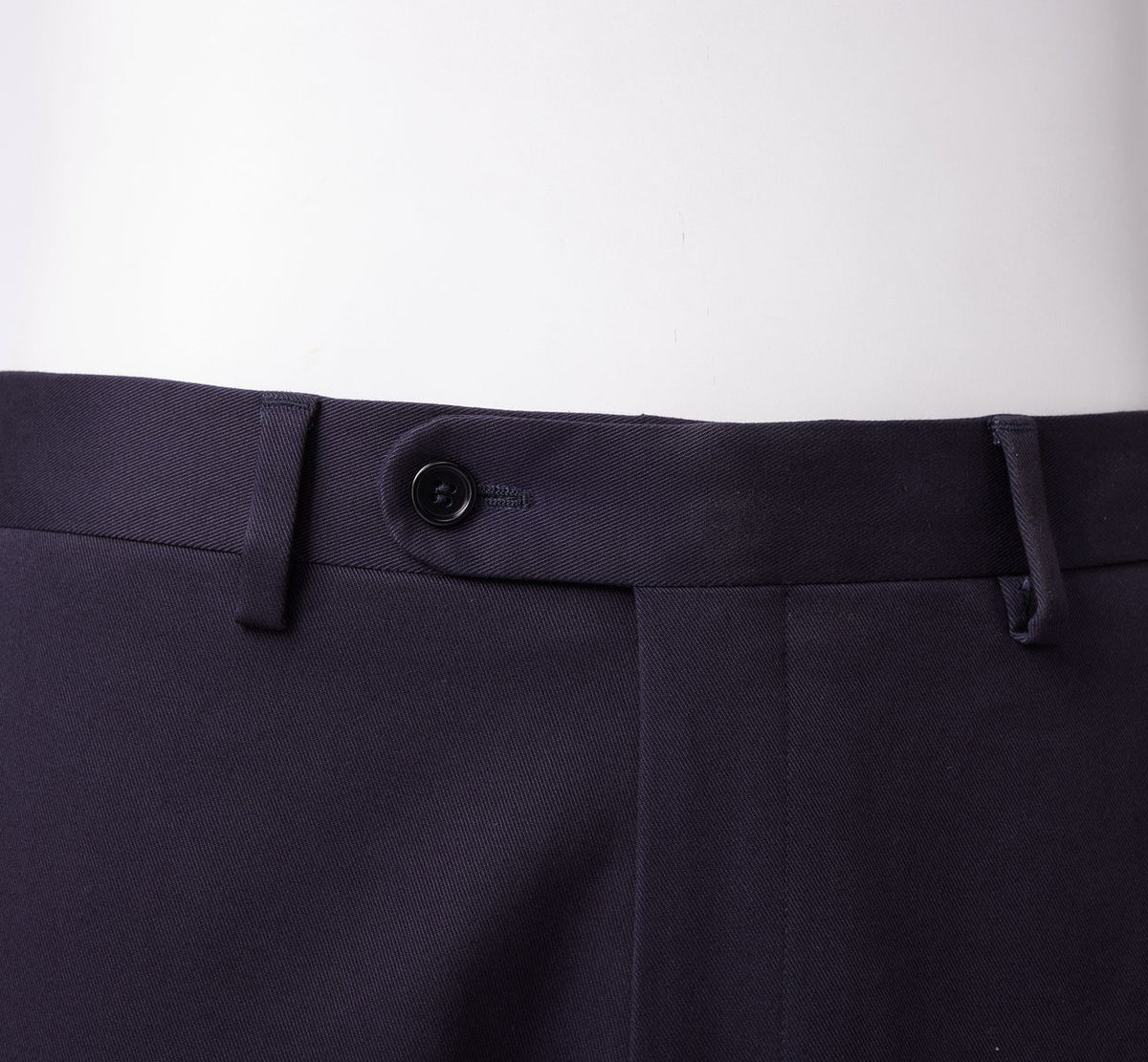 THEODORE Navy Cotton Trousers, view 4 of 5