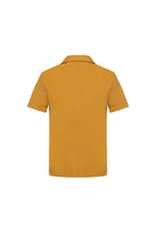 THEODORE The Estoril Yellow Cotton Open-Collar Polo, view 3 of 6