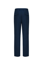 THEODORE Navy Patch-Pocket Cotton Trousers, view 3 of 8