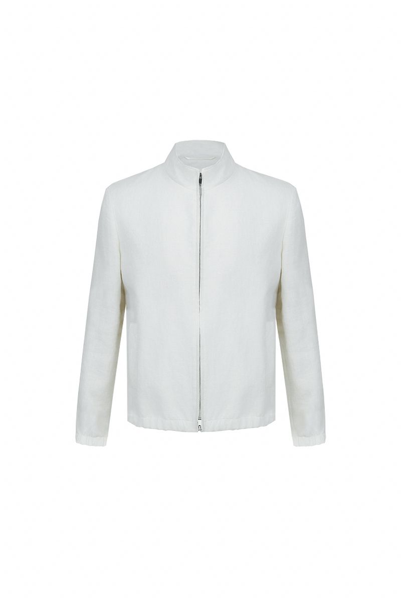 THEODORE White Linen Casual Jacket, view 1 of 3