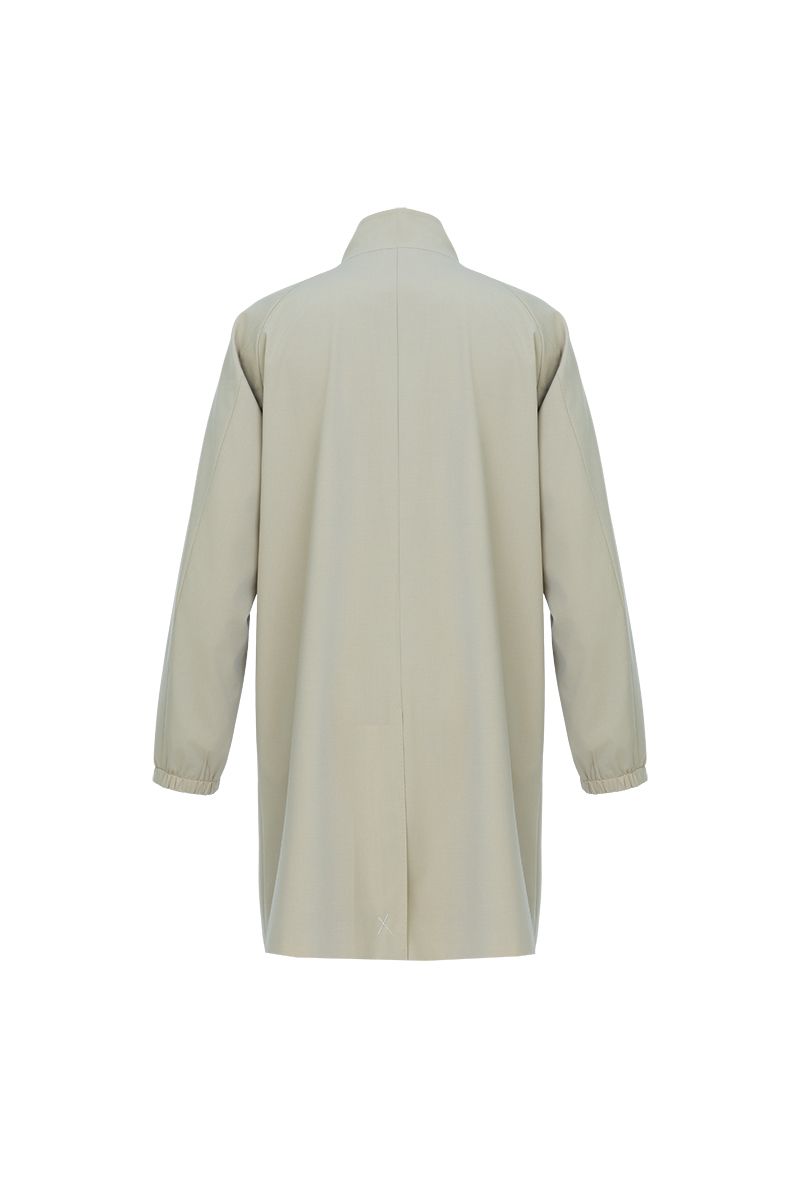 THEODORE Khaki Wool Overcoat, view 2 of 6