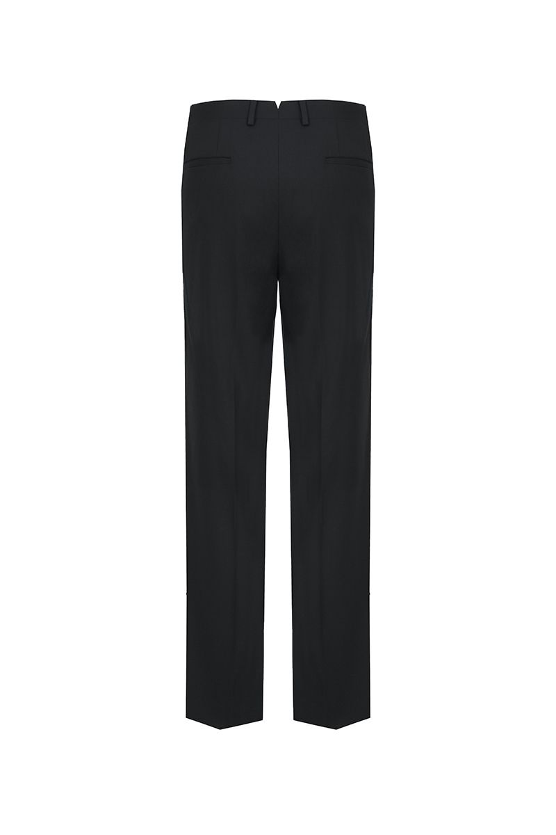 THEODORE Black Watch-Pocket Wool Trousers, view 3 of 8