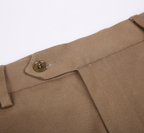 THEODORE Coffee Cotton Trousers, view 4 of 6