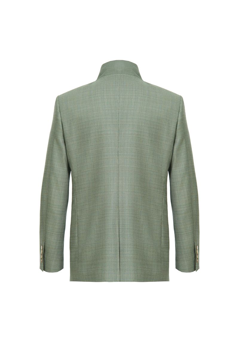 THEODORE Green Check Wool Jacket, view 2 of 5
