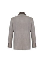 THEODORE Coffee Striped Wool Jacket, view 2 of 4
