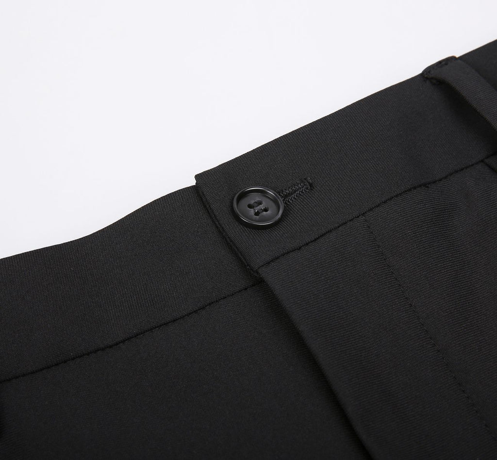 THEODORE Black Polyester Trousers, view 4 of 6
