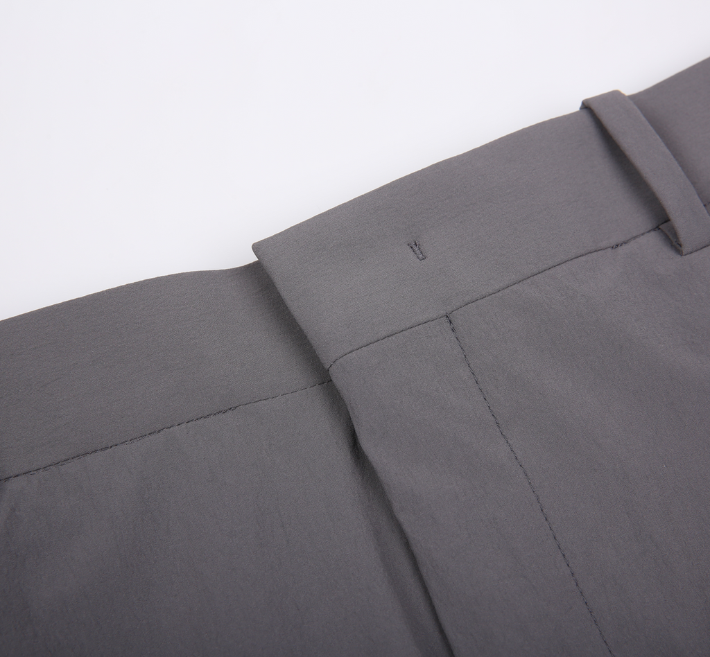 THEODORE Grey Nylon Trousers, view 4 of 6