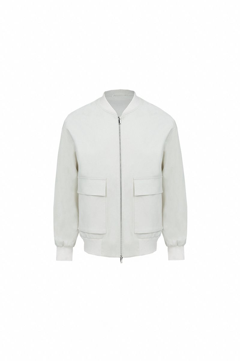 THEODORE Ivory Cotton Casual Jacket, view 1 of 4