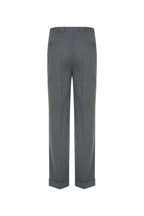 THEODORE Grey Heavyweight Wool Trousers, view 3 of 9