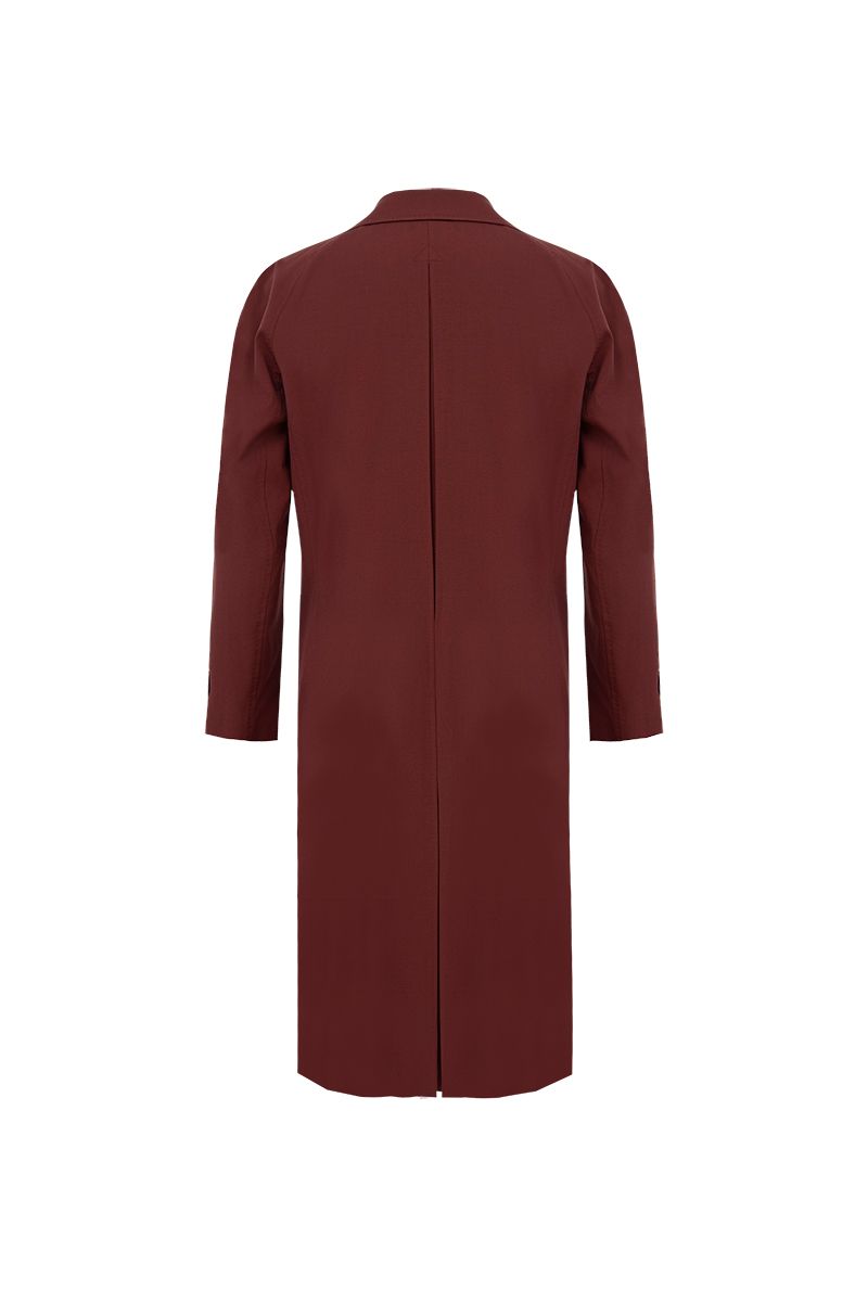 THEODORE Red Wool Overcoat, view 2 of 8