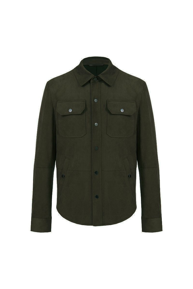 THEODORE Olive Polyester Casual Jacket, view 1 of 2