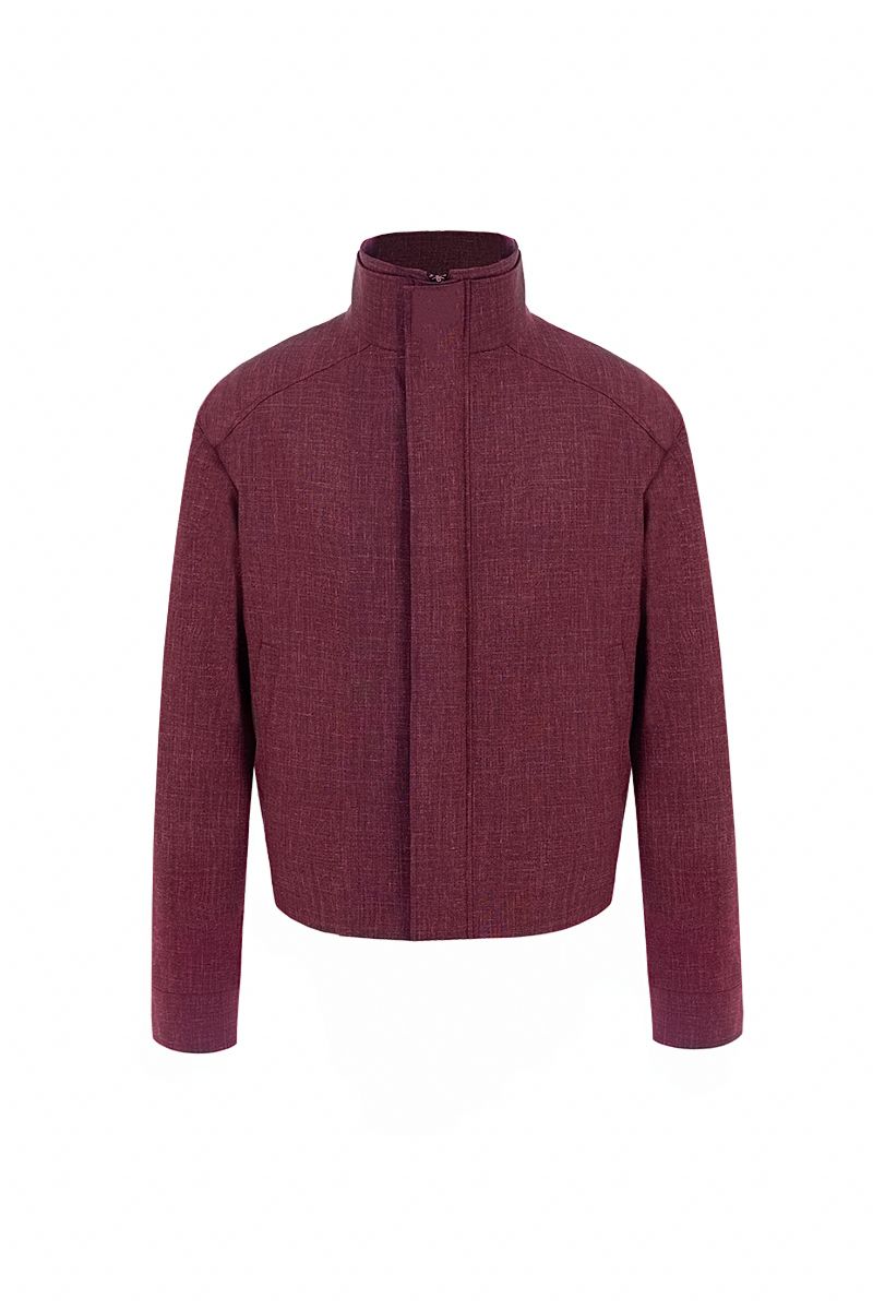 THEODORE Red Wool Casual Jacket, view 1 of 9