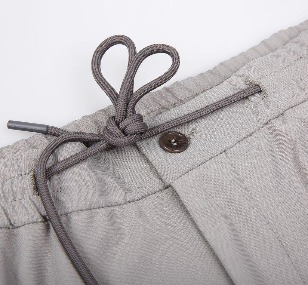 THEODORE Grey Polyester Trousers, view 4 of 6