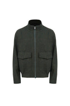 THEODORE Green Striped Wool Casual Jacket, view 1 of 2