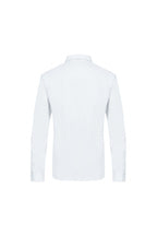 THEODORE The Nerja White Cotton-Blend Long-Sleeve Polo, view 3 of 7