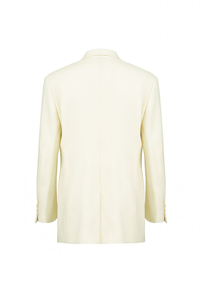 THEODORE White Wool Jacket, view 2 of 3