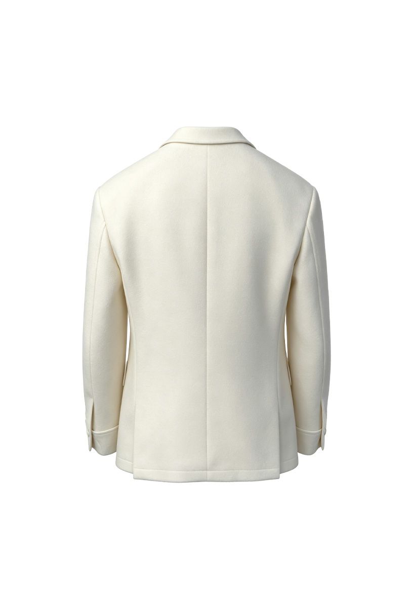 THEODORE Ivory Wool Jacket, view 2 of 8