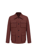 THEODORE Red Wool Casual Jacket, view 1 of 5