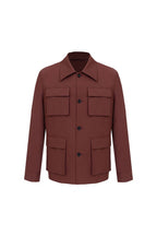 THEODORE Red Wool Casual Jacket, view 1 of 5