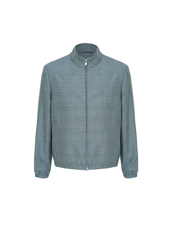 THEODORE Green Check Wool Casual Jacket, view 1 of 2